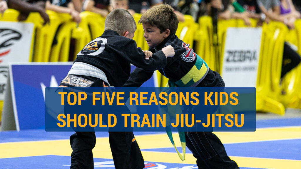 two kids on the competition mats competing against each other